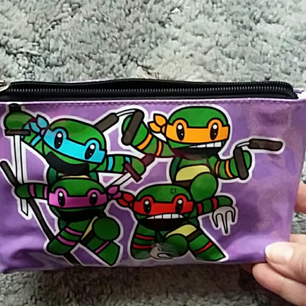 Nickelodeon TMNT plastic zip case NWOT